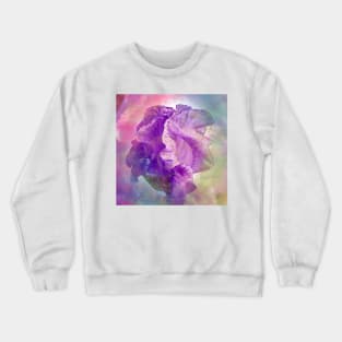 Gold Glitter Iris Flower Crewneck Sweatshirt